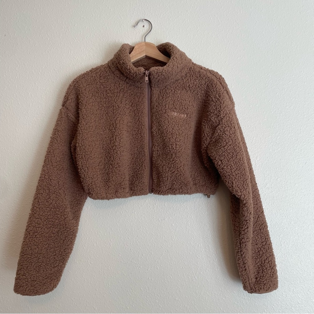 SKIMS Brown Teddy Jacket
